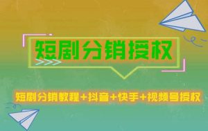 短剧分销授权，收益稳定，门槛低（视频号，抖音，快手）