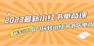 2023最新小红书·电商课，新手小白从0~1玩转小红书书店电商