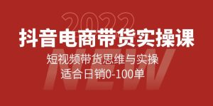 抖音电商带货实操课：短视频带货思维与实操，适合日销0-100单