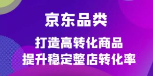 京东电商品类定制培训课程，打造高转化商品提升稳定整店转化率