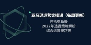 亚马逊运营实操课（每周更新）包括亚马逊2022选品策略解析，综合运营技巧等