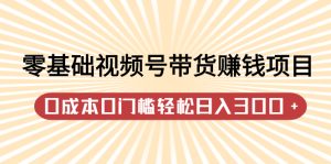 零基础视频号带货赚钱项目，0成本0门槛轻松日入300 【视频教程】