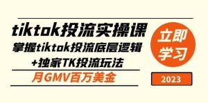 tiktok投流实操课：掌握tiktok投流底层逻辑 独家TK投流玩法