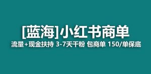 2023蓝海项目【小红书商单】流量 现金扶持，快速千粉，长期稳定，最强蓝海