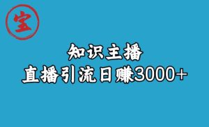 知识主播直播引流日赚3000 （9节视频课）