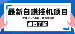 【低保项目】最新自赚安卓手机阅读挂机项目，支持70 个平台 一键自动挂机