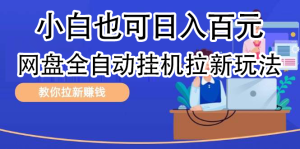 全自动发布文章视频，网盘矩阵拉新玩法，小白也可轻松日入100