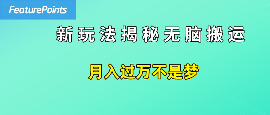 简单操作，每天50美元收入，搬运就是赚钱的秘诀！