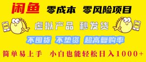 闲鱼 0成本0风险项目 简单易上手 小白也能轻松日入1000+